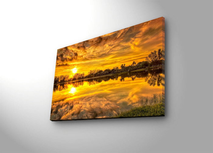 Wallity Lienzo Decorativo Iluminado con LEDs 45 x 70 cm Multicolor